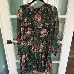 Floral Green Dress